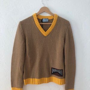 Prada Logo Cashmere Sweater